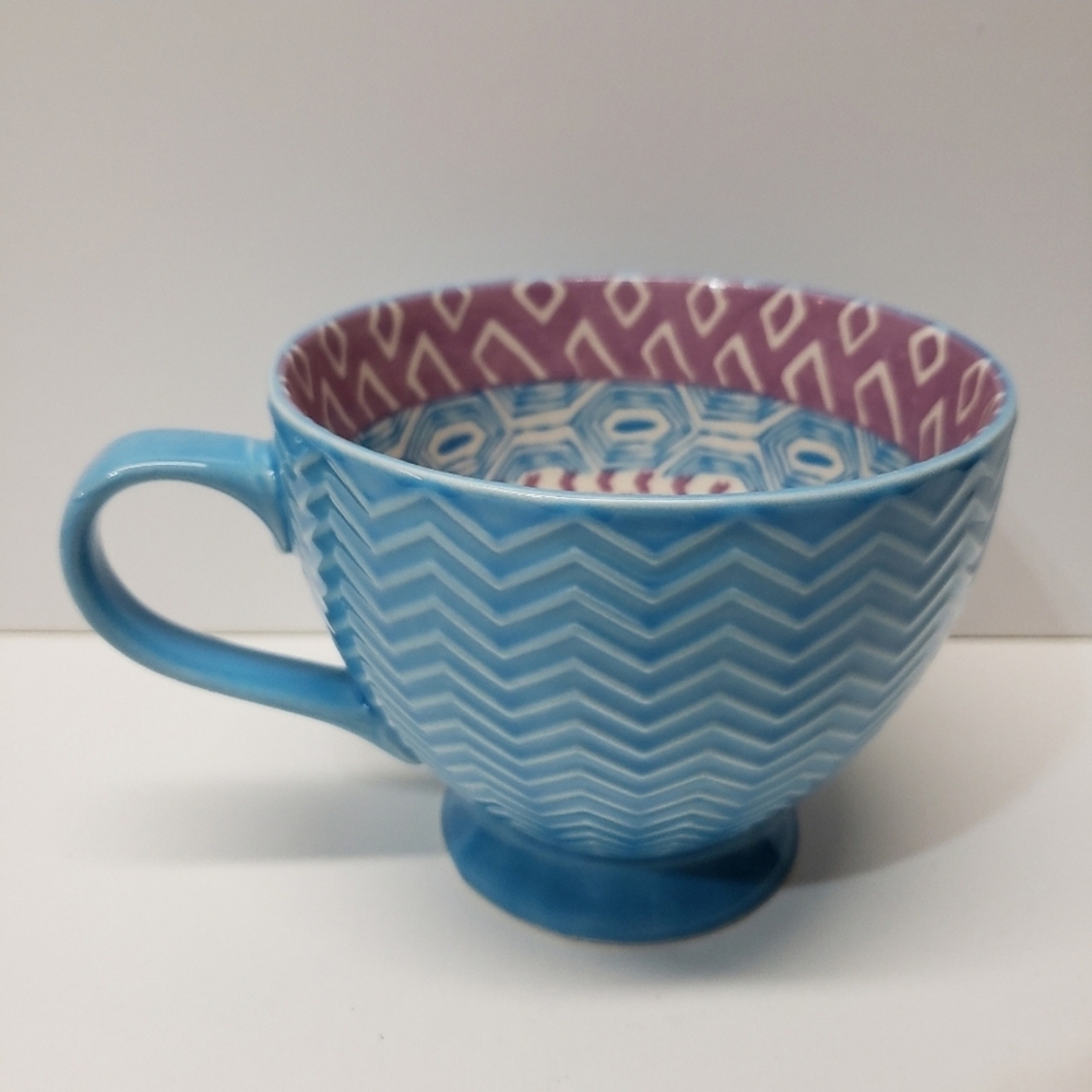 NWOT Footed Ceramic Coffee Tea Mug Cup 14 Oz Signature Housewares